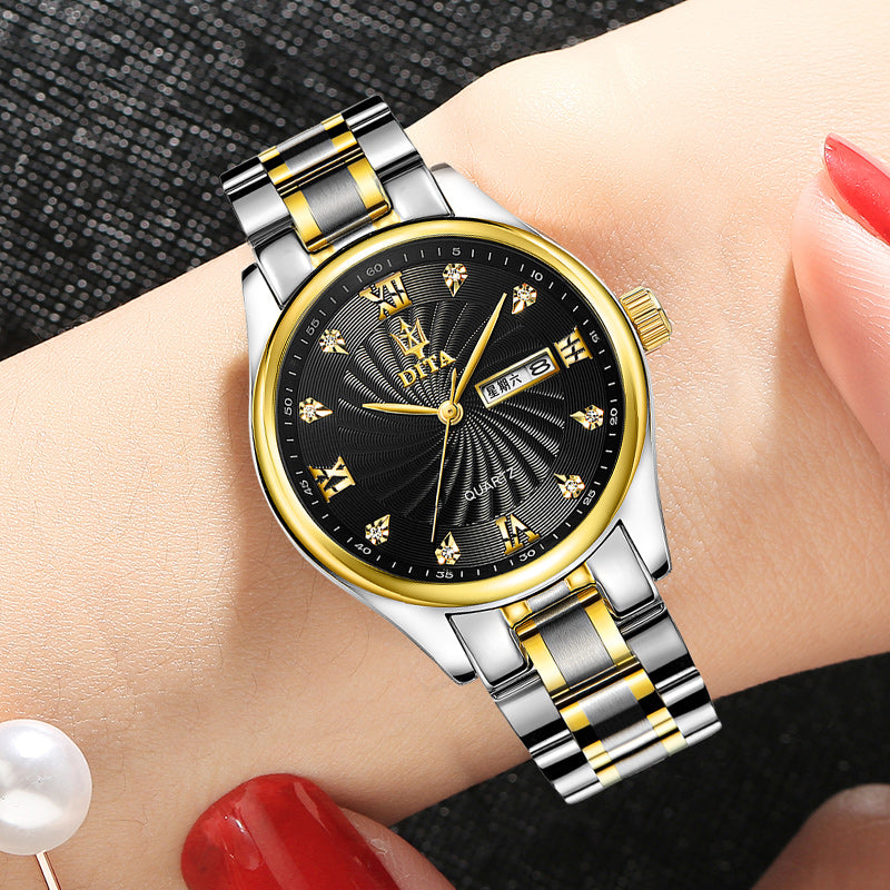 New Couple Models Men's and Women's Watch Waterproof