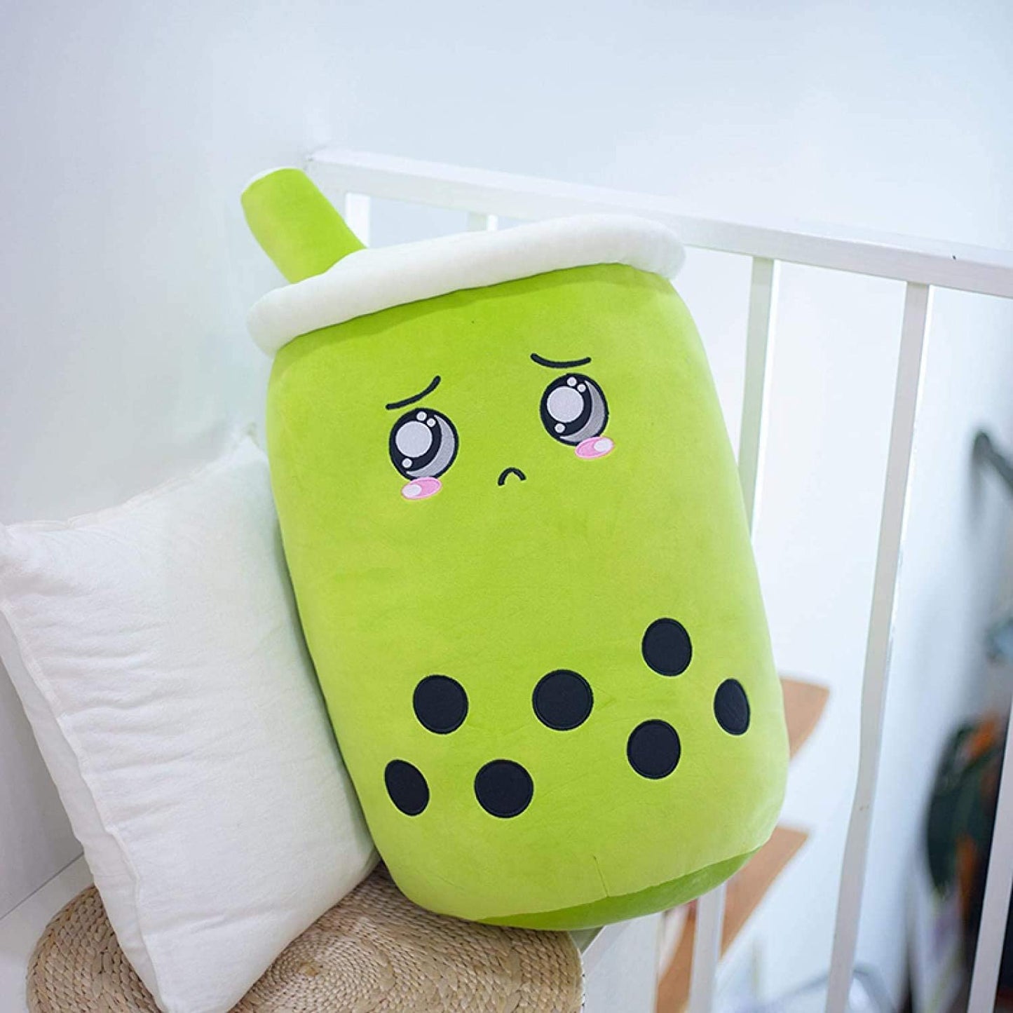 Cute Fruit Drink Plush Stuffed Boba Tea Cup Toy Bubble Tea Pillow Cushion Kids