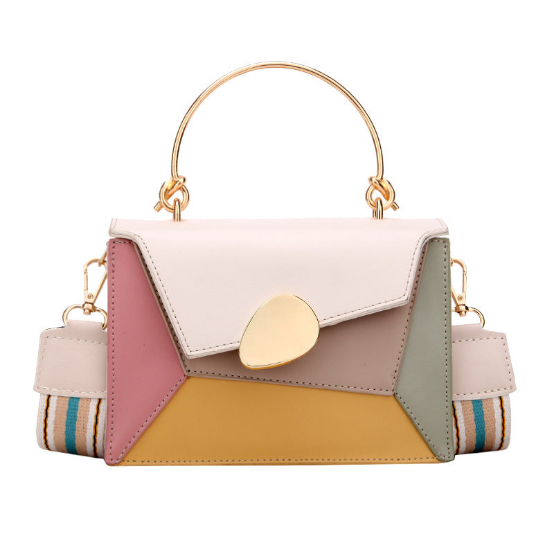Women’s cross body bag PU leather, Trendy Small Purse,- Square Handbag, chain shoulder bag with removable strap