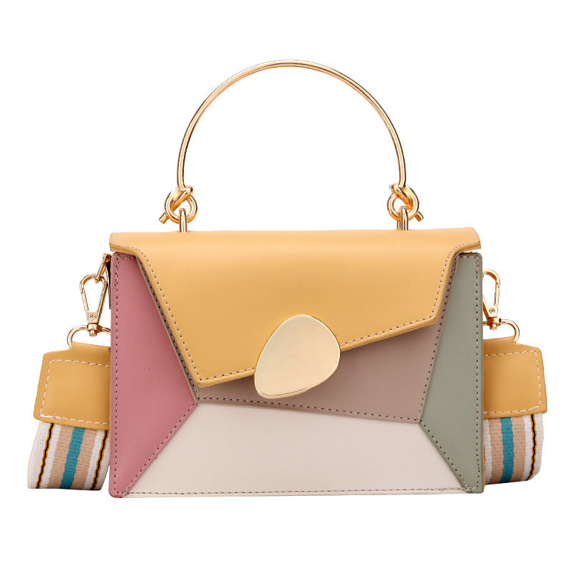 Women’s cross body bag PU leather, Trendy Small Purse,- Square Handbag, chain shoulder bag with removable strap