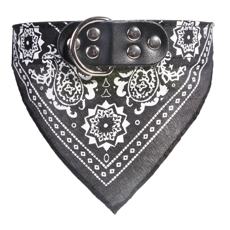 Pet Saliva Towel Cat Dog Collar Triangle Dual-use Small And Medium-sized Dog Teddy