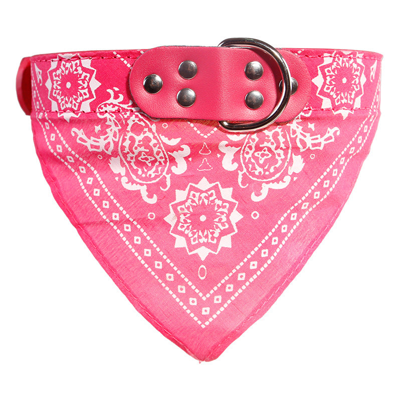 Pet Saliva Towel Cat Dog Collar Triangle Dual-use Small And Medium-sized Dog Teddy