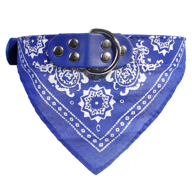 Pet Saliva Towel Cat Dog Collar Triangle Dual-use Small And Medium-sized Dog Teddy
