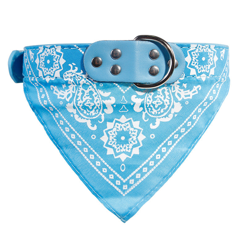 Pet Saliva Towel Cat Dog Collar Triangle Dual-use Small And Medium-sized Dog Teddy