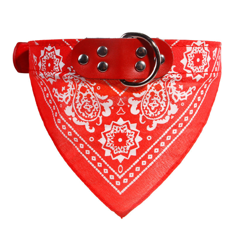 Pet Saliva Towel Cat Dog Collar Triangle Dual-use Small And Medium-sized Dog Teddy