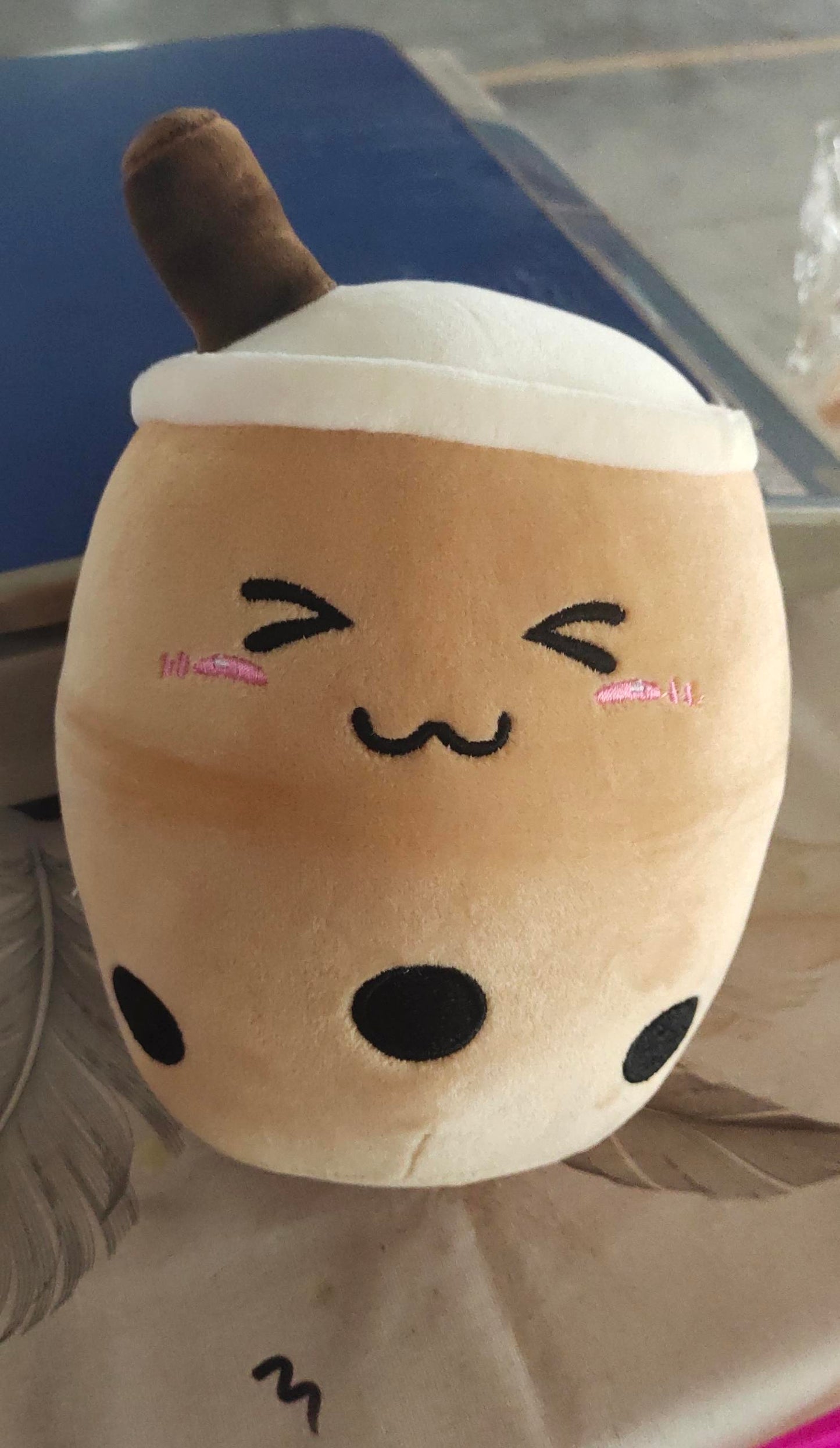 Cute Fruit Drink Plush Stuffed Boba Tea Cup Toy Bubble Tea Pillow Cushion Kids