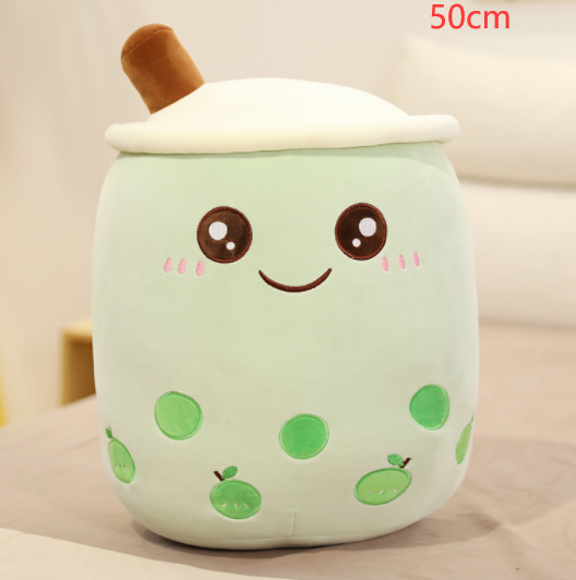 Cute Fruit Drink Plush Stuffed Boba Tea Cup Toy Bubble Tea Pillow Cushion Kids
