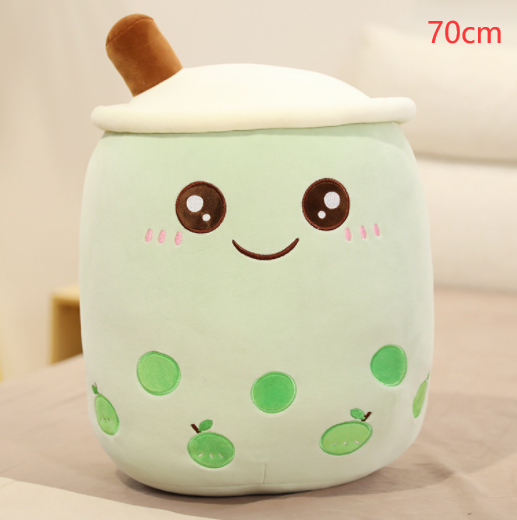 Cute Fruit Drink Plush Stuffed Boba Tea Cup Toy Bubble Tea Pillow Cushion Kids
