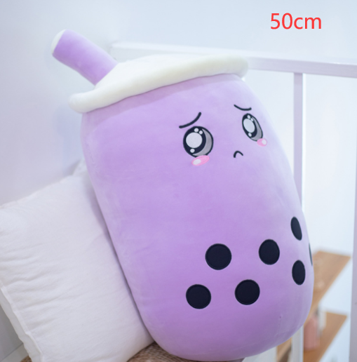 Cute Fruit Drink Plush Stuffed Boba Tea Cup Toy Bubble Tea Pillow Cushion Kids