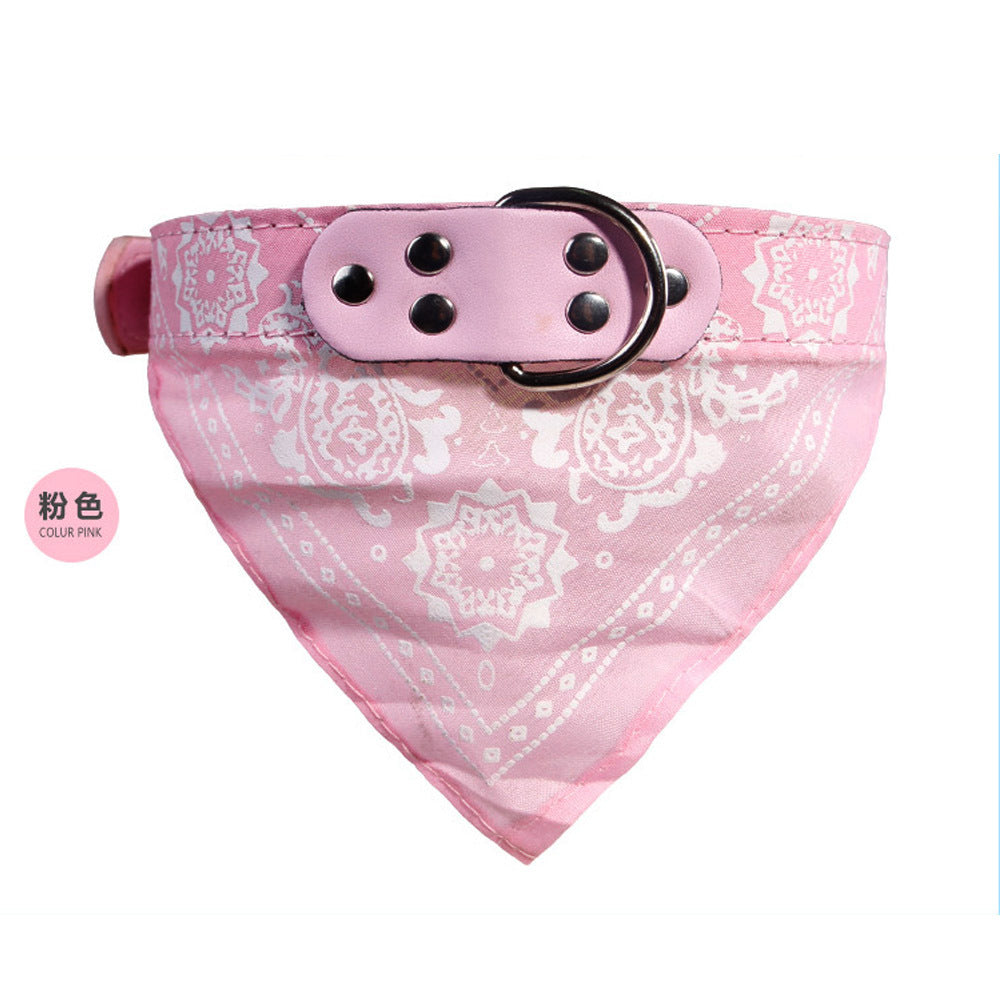 Pet Saliva Towel Cat Dog Collar Triangle Dual-use Small And Medium-sized Dog Teddy