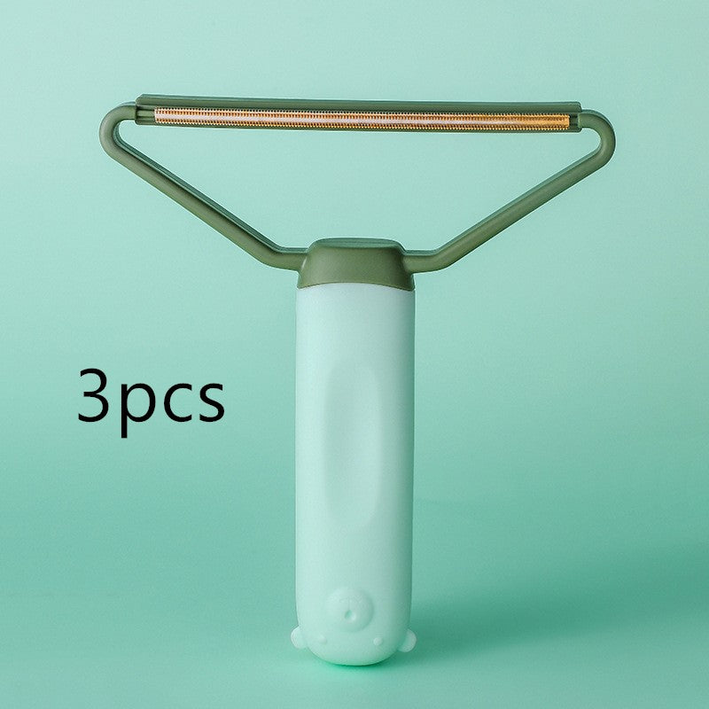 Pet Cat Dog Hair Remover Comb Double-sided Sofa Clothes Shaver Lint Rollers For Cleaning