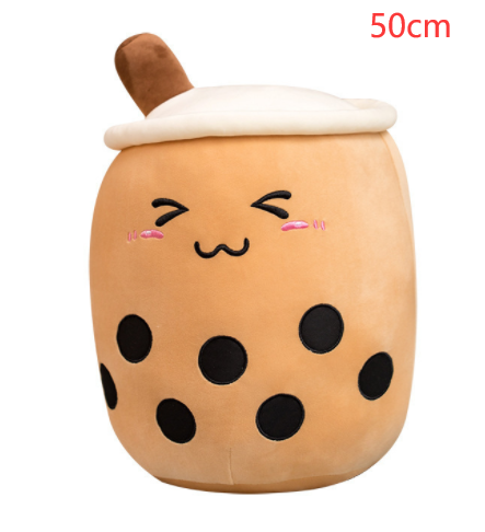 Cute Fruit Drink Plush Stuffed Boba Tea Cup Toy Bubble Tea Pillow Cushion Kids