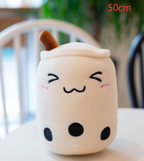 Cute Fruit Drink Plush Stuffed Boba Tea Cup Toy Bubble Tea Pillow Cushion Kids