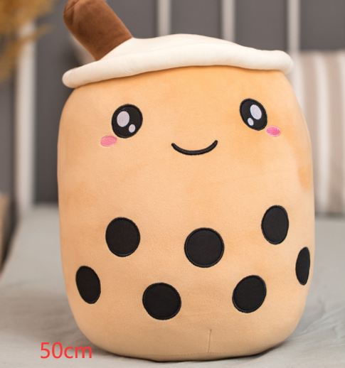 Cute Fruit Drink Plush Stuffed Boba Tea Cup Toy Bubble Tea Pillow Cushion Kids