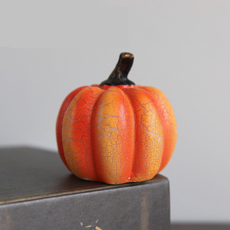 New Halloween Pumpkin Lantern Simulation LED Candle Lamp Resin Luminous