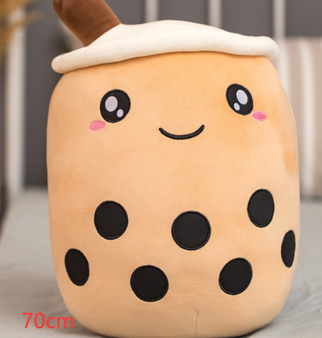 Cute Fruit Drink Plush Stuffed Boba Tea Cup Toy Bubble Tea Pillow Cushion Kids