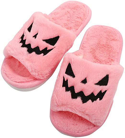 Halloween Shoes Winter Cute Warm Home Slippers unisex