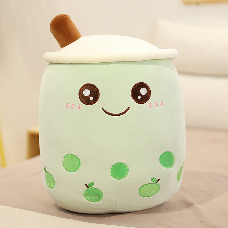 Cute Fruit Drink Plush Stuffed Boba Tea Cup Toy Bubble Tea Pillow Cushion Kids