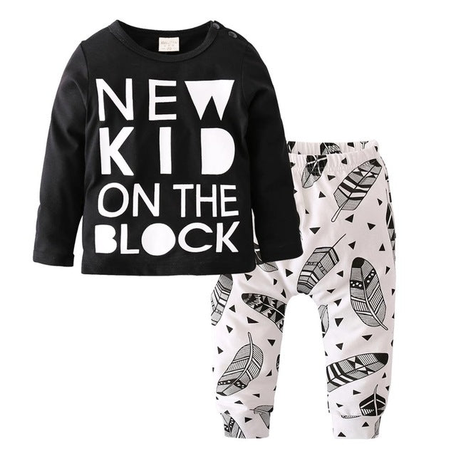 Long sleeve boy clothes suit