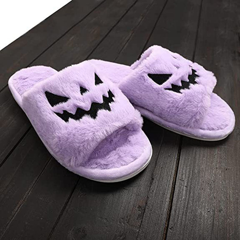 Halloween Shoes Winter Cute Warm Home Slippers unisex