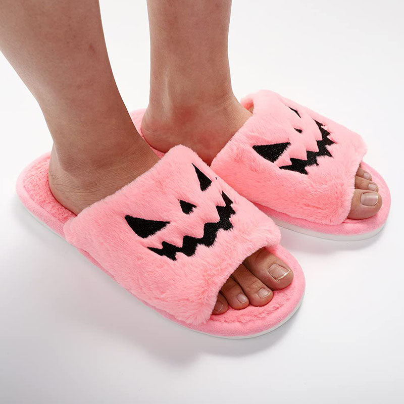 Halloween Shoes Winter Cute Warm Home Slippers unisex