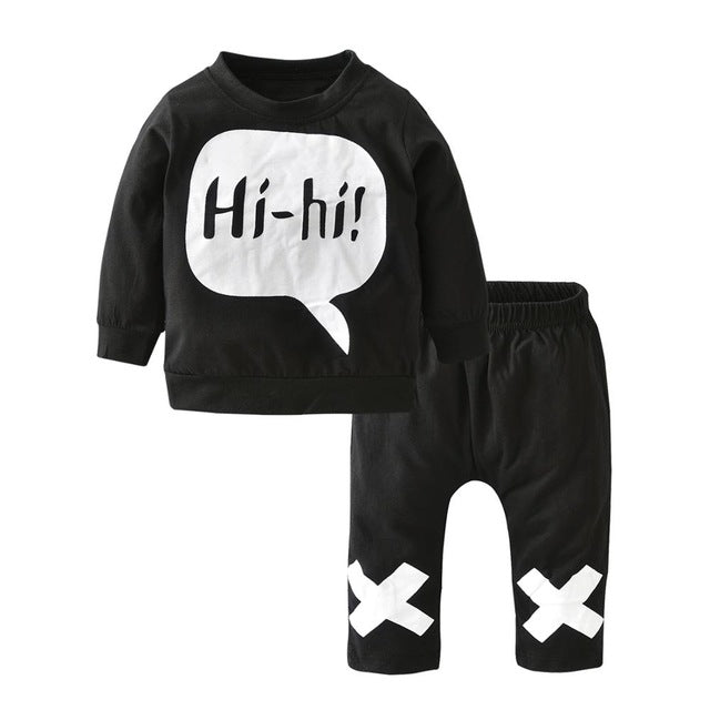 Long sleeve boy clothes suit
