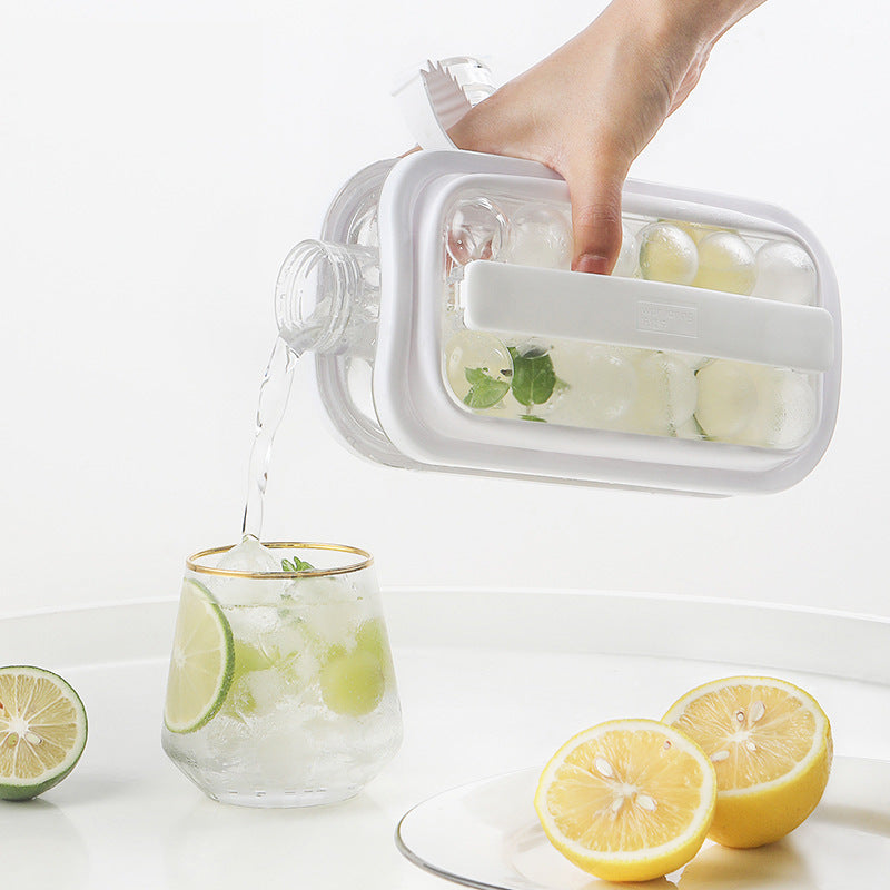 Ice Kettle Ice Ball Maker 2-In-1 Cold Water Bottle  Mold