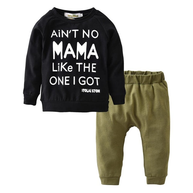 Long sleeve boy clothes suit