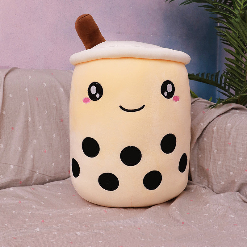 Cute Fruit Drink Plush Stuffed Boba Tea Cup Toy Bubble Tea Pillow Cushion Kids