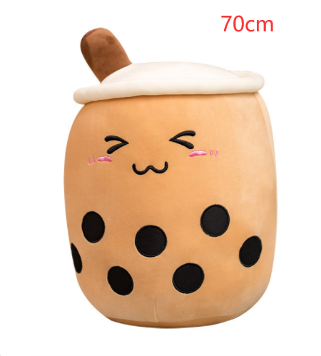 Cute Fruit Drink Plush Stuffed Boba Tea Cup Toy Bubble Tea Pillow Cushion Kids