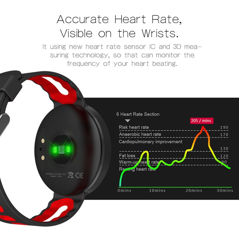 Bracelet fitness and hearing rate monitor Bluetooth tracker device