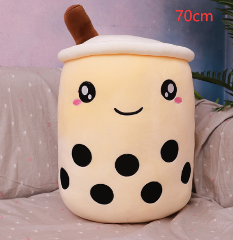 Cute Fruit Drink Plush Stuffed Boba Tea Cup Toy Bubble Tea Pillow Cushion Kids