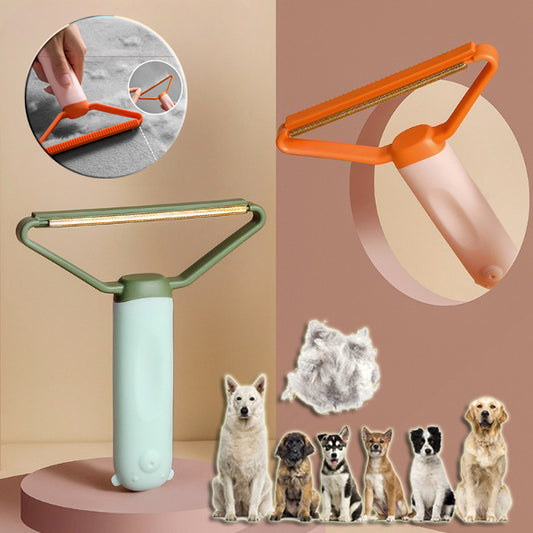 Pet Cat Dog Hair Remover Comb Double-sided Sofa Clothes Shaver Lint Rollers For Cleaning