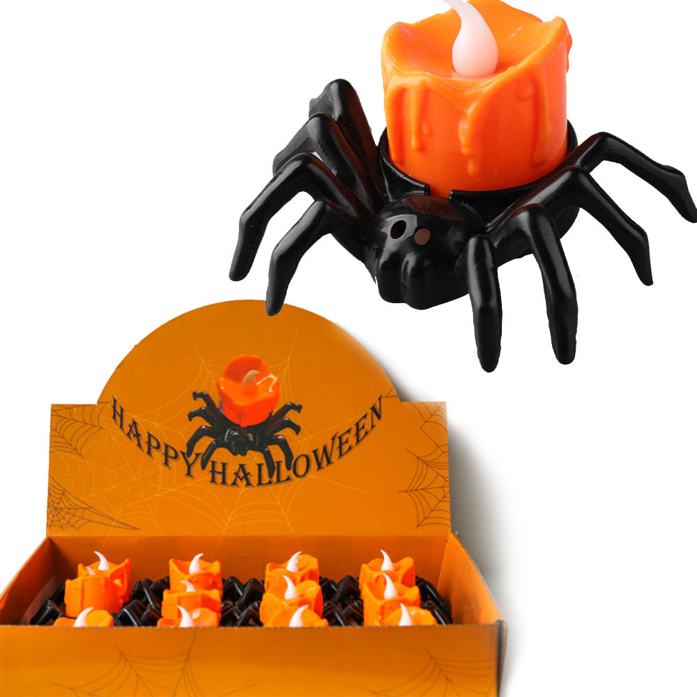 Halloween Festival Atmosphere Creative Spider Candlestick Ornaments