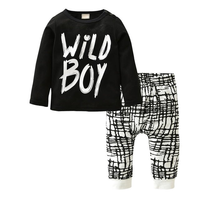 Long sleeve boy clothes suit