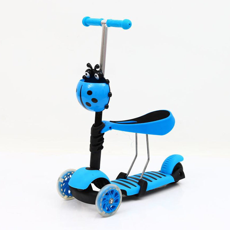Fashion New Children'S Three-Wheeled Skateboard Walker