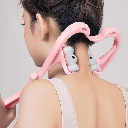 Neck Massager For Pain Relief Deep Tissue 360 Degree Neck Roller With 96 Pressure Point Neckbud Massage Roller