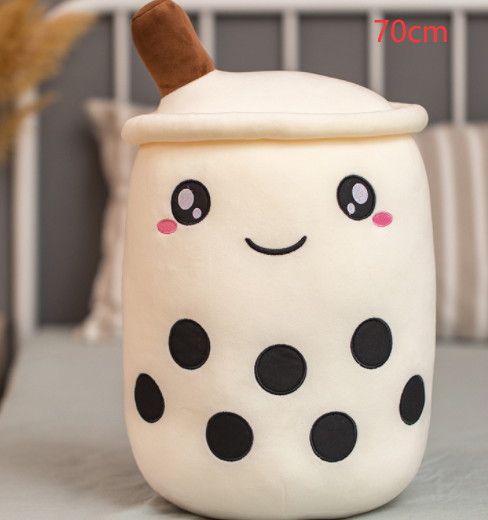 Cute Fruit Drink Plush Stuffed Boba Tea Cup Toy Bubble Tea Pillow Cushion Kids