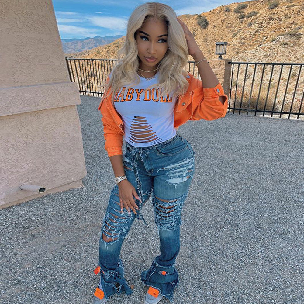 Jacket Women Street wear Denim Outwear Bodycon Jeans Jackets Women Coat Casual Ladies Cropped Jackets
