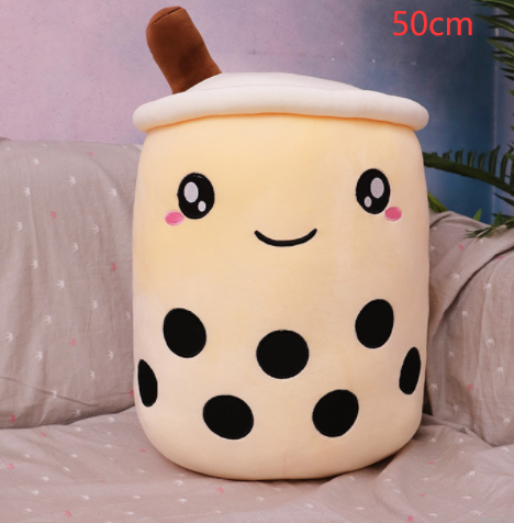 Cute Fruit Drink Plush Stuffed Boba Tea Cup Toy Bubble Tea Pillow Cushion Kids