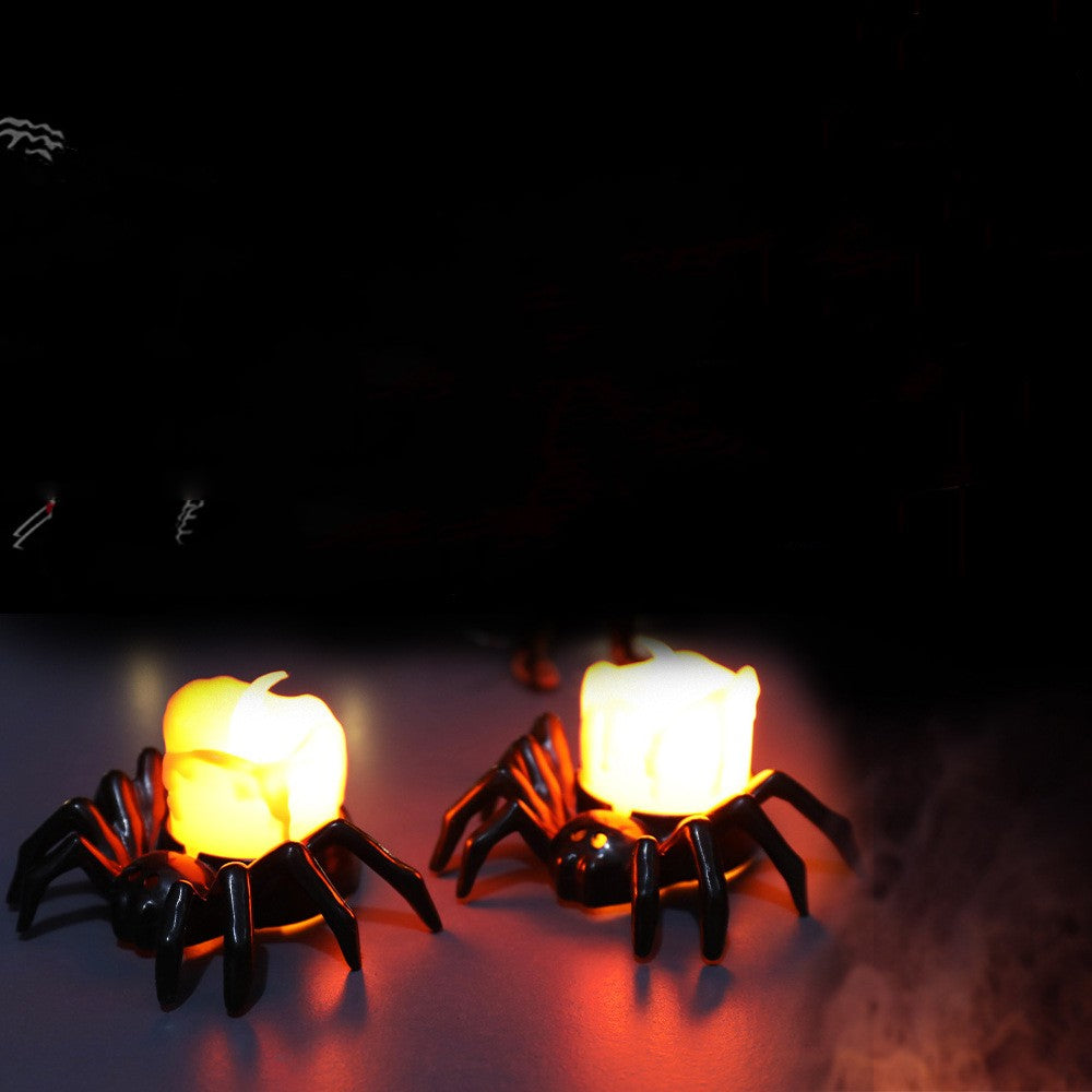 Halloween Festival Atmosphere Creative Spider Candlestick Ornaments