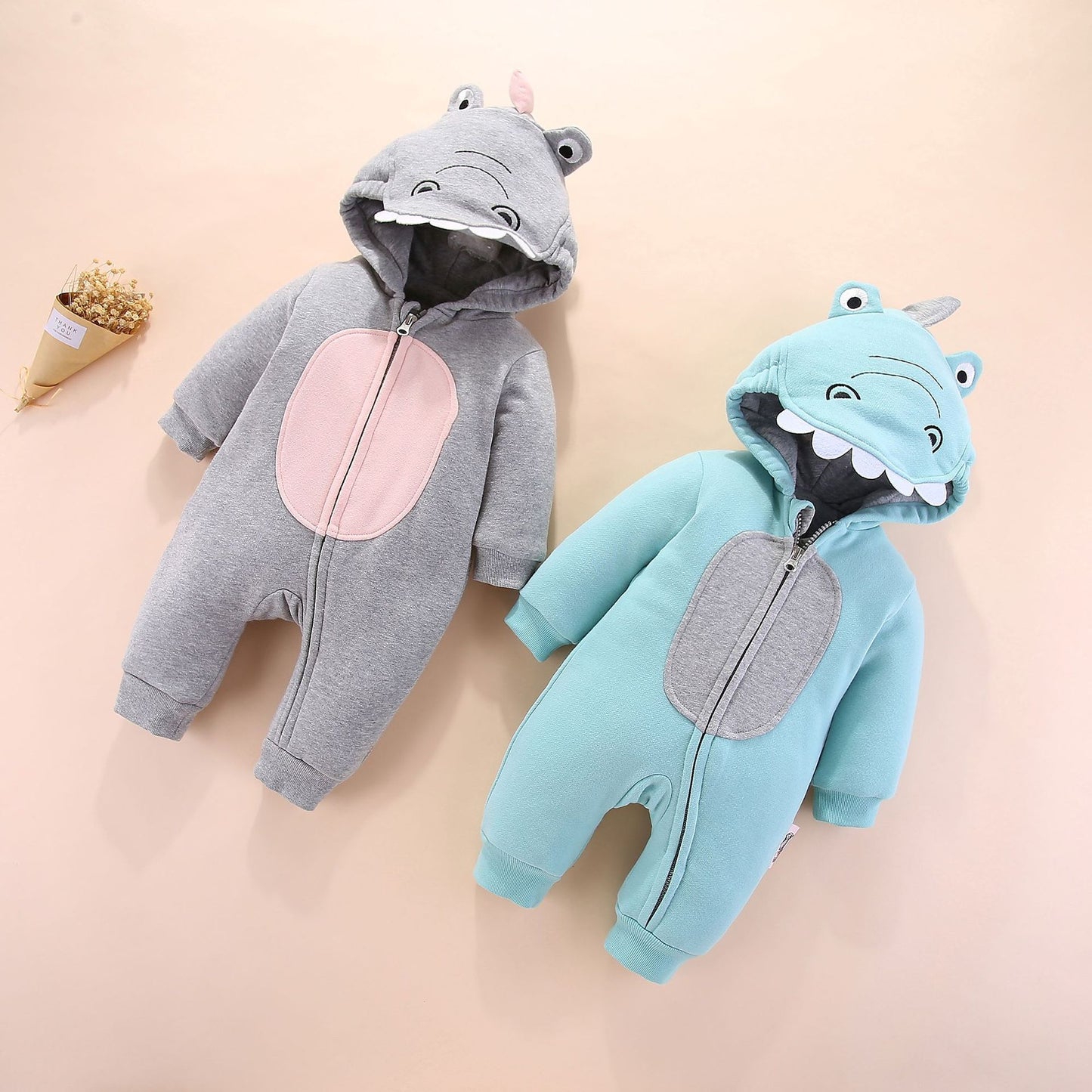 Baby clothes winter padded onesies