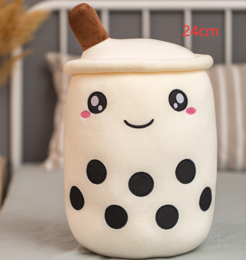 Cute Fruit Drink Plush Stuffed Boba Tea Cup Toy Bubble Tea Pillow Cushion Kids