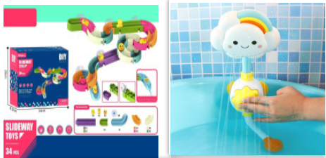 Baby Bath Toy Ducks Electric Rainbow Shower With Lighting