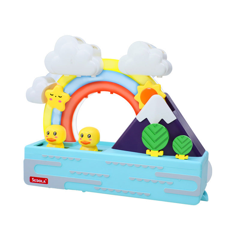 Baby Bath Toy Ducks Electric Rainbow Shower With Lighting