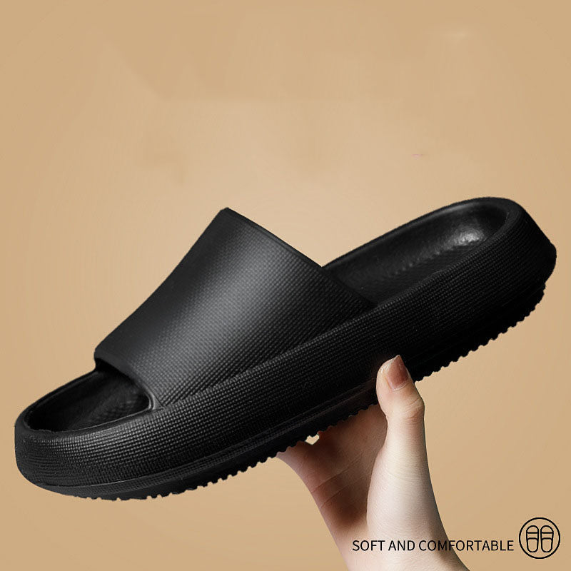 Summer Thick Bottom Stepping On Shit Slippers Soft Home Indoor Bathroom Slippers Men Home Women&EVA Sandals And Slippers Couple Men