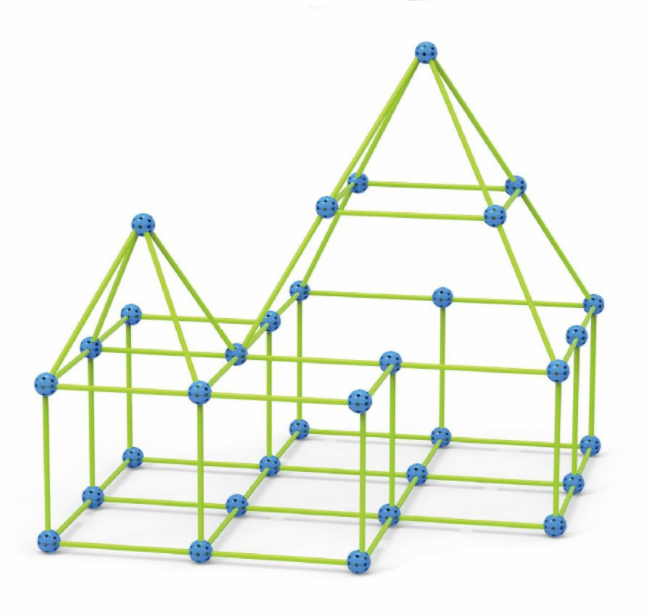 Fort Building Kit Construction Blocks Set Tents Fortress Castles Play House For Children