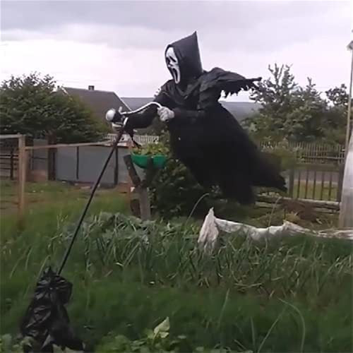 Halloween Decoration Tricky Props Skull Screaming Scarecrow Home Decor Garden Bird Repeller