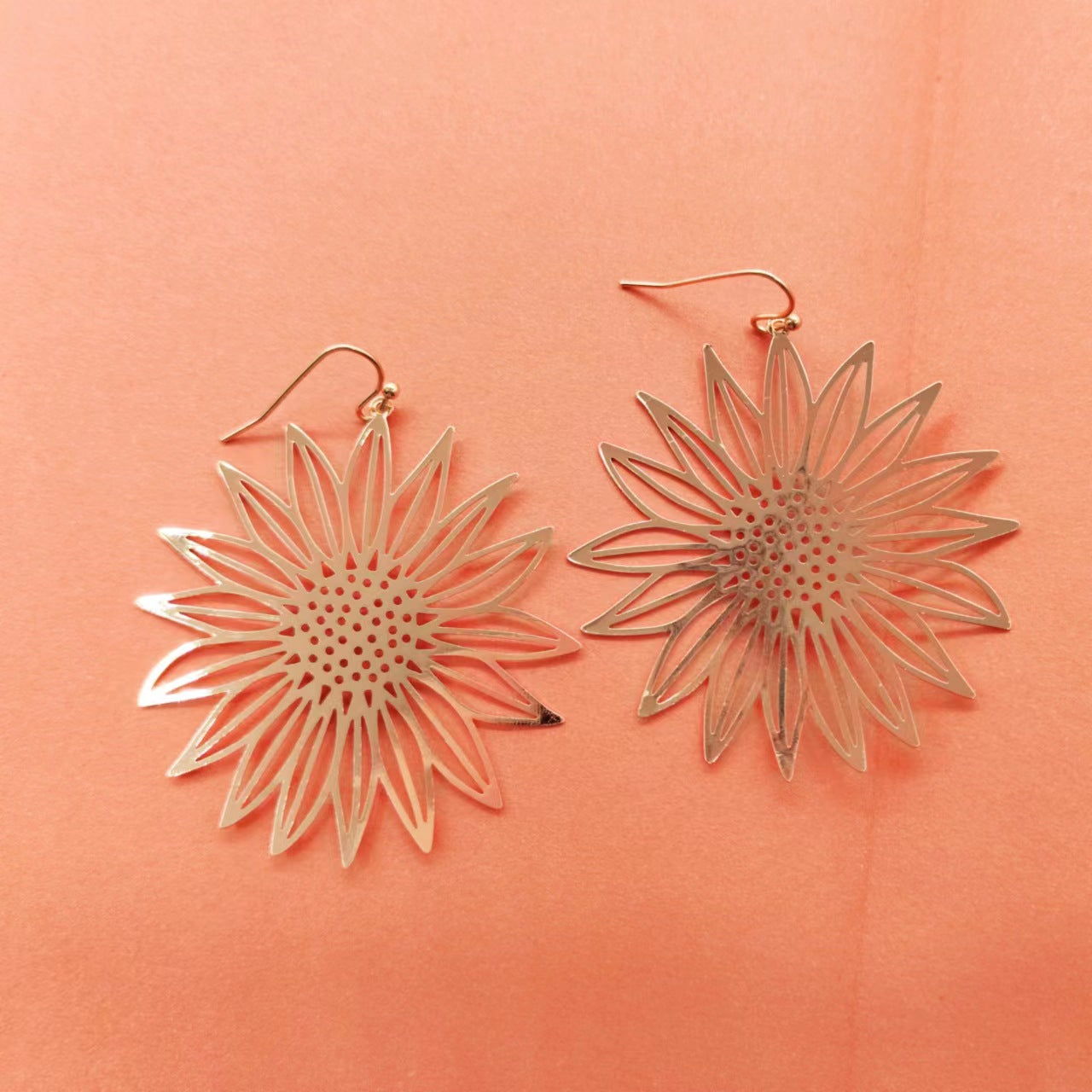 European And American SUNFLOWER Earrings Jewelry