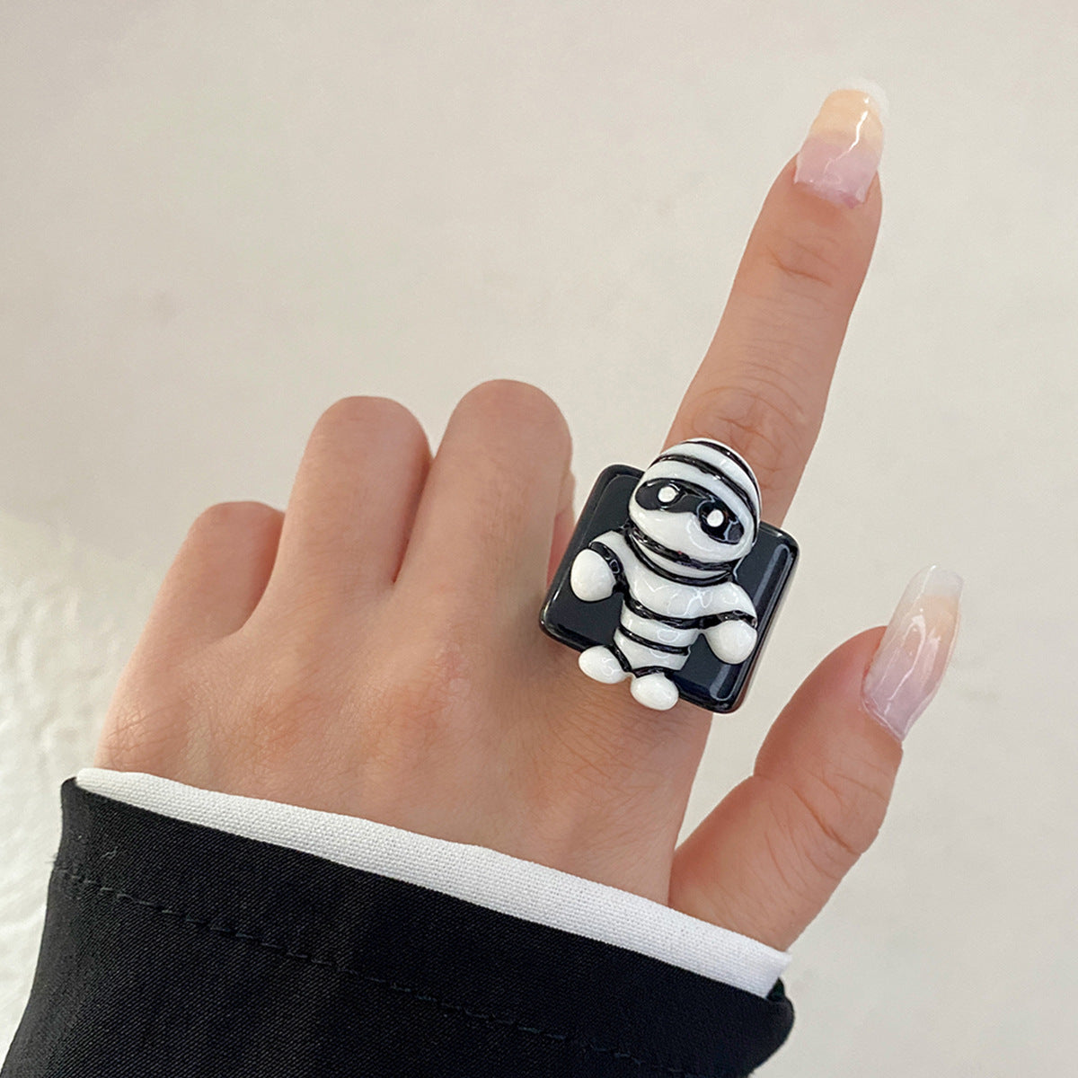 Halloween Jewelry Rings ghost mummy in finger picture